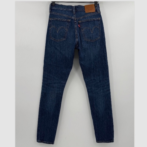 Levis 501 Jeans Women 25x30 Premium Stretch Skinny Button Fly Mid Rise Denim - Picture 4 of 15